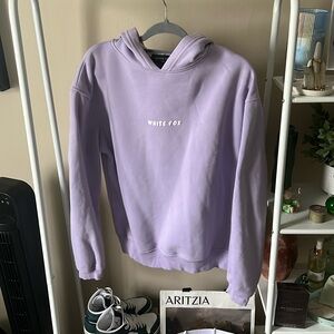 White fox hoodie